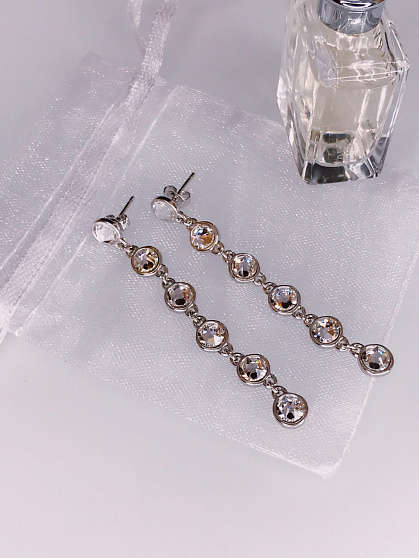 Серьги KR Matti стразы mini crystal