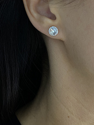 Пусеты 8 mm crystal 1