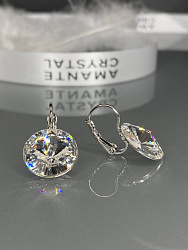 Серьги RIVOLI 14mm с австрийскими кристаллами crystal 2