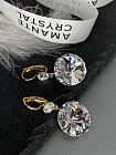 Серьги JANINE18/6 crystal Au