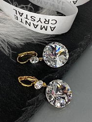 Серьги JANINE18/6 crystal Au 4
