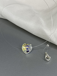 Подвеска с кулоном на леске Сердце символ любви 2