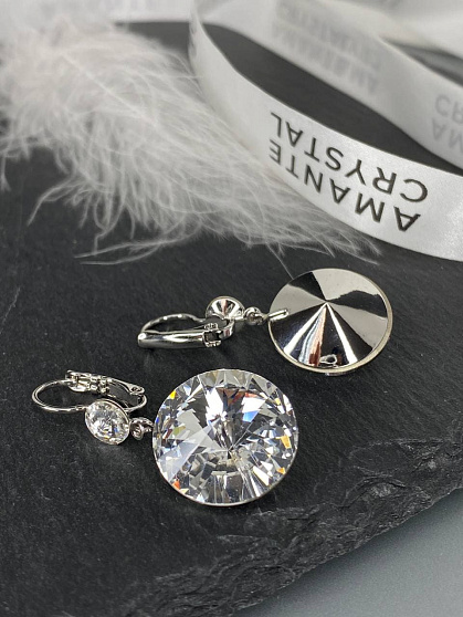 Серьги JANINE18/6 crystal 