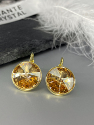 Серьги KR Rivoli 16mm gold  3