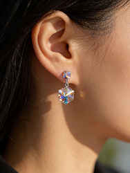 Серьги Kora 4/8mm AB 1