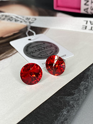 Пусеты 10 mm light siam (красный) 2