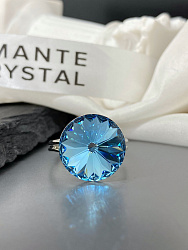 Кольцо ELIS 14 aquamarine особое 4