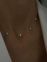 Колье-невидимка Звездная пыль 38см 4