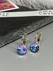 Серьги RIVOLI 8mm с австрийскими кристаллами VL 2