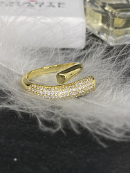 Кольцо Kiss crystal Au 4