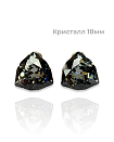 Серьги KR DAFNA 18mm silver night, итальянский замок