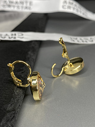 Серьги KR Rivoli с австрийскими кристаллами gold Au 4