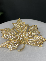 Брошь BluC Клен Au 2