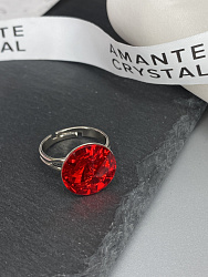 Кольцо ELIS 14mm с австрийскими кристаллами light siam 4