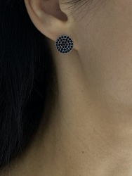 Серьги Barbara jet (циркон) 1