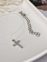 Подвеска на леске Kalipsa crystal (крест) 2