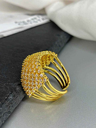 Кольцо DAZZ Celeby crystal Au 3