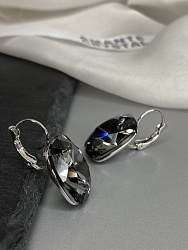 Серьги CAPRI 18mm silver night 4