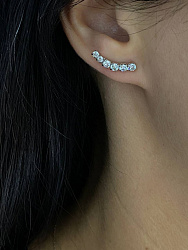 Серьги Fendi-Rene crystal с австрийскими кристаллами 1