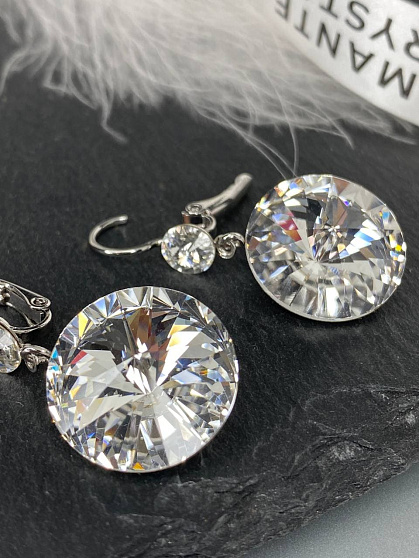 Серьги JANINE18/6 crystal 