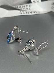 Серьги BluC rivoli 10mm aquamarine 3