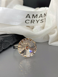 Кольцо ELIS 14mm с австрийскими кристаллами silk 3