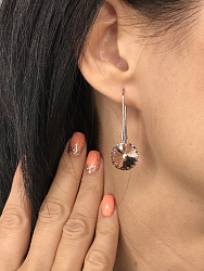 Серьги Elina 14mm vintage rose 1
