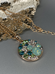 Подвеска Rivolo peridot mix Au 1