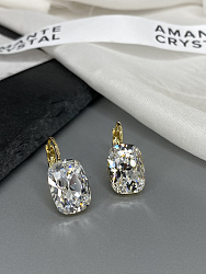 Серьги CAPRI 14mm crystal Au 2