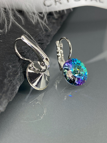 Серьги RIVOLI 8mm с австрийскими кристаллами VL