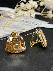 Серьги KR Dafna 18mm  gold (итальян заст) 2