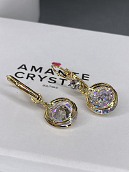 Серьги KR Жанин crystal Au 4