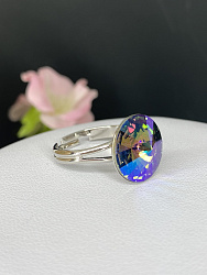 Кольцо ELIS 14mm с австрийскими кристаллами paradise shine 1