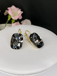 Серьги CAPRI 18mm silver night Au 1