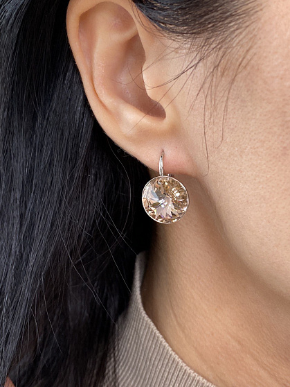 Серьги Rivoli 14 Ag 925 vintage rose