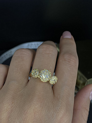 Кольцо Spider Au 1