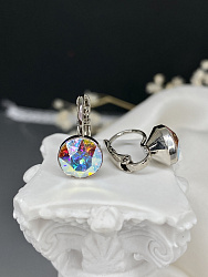 Серьги Assol 9mm AB 1