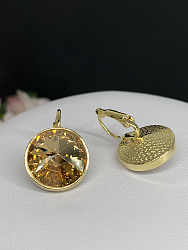 Серьги KR Rivoli 16mm gold  1