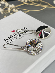 Серьги Sesilia с австрийскими кристаллами 18mm crystal 1