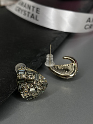 Серьги Fashion mini Baget bl diamond 2