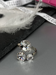 Кольцо Lion crystal 2