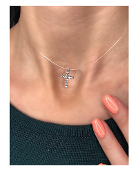 Подвеска на леске Kalipsa crystal (крест) 1