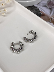 Серьги-конго Плетение 1