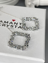 Серьги IREN на цепочке crystal 1