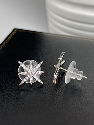 Серьги Bluc звездочки crystal  1