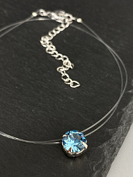 Подвеска Sara на леске aquamarine 2