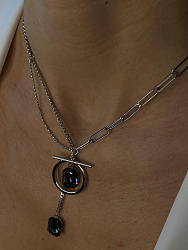 Колье Capri цепь silver night 3