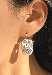 Серьги CAPRI 18mm crystal 3