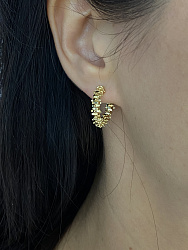 Серьги полукольца Dentist Au 1