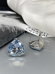 Серьги KR DAFNA 18mm blue shade, итальянский замок 4